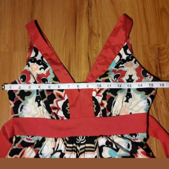 I.C.E. Womens Empire Waist Tie in Back Dress - Picture 3 of 8